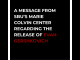 Text-based graphic reads: A message from SBU's Marie Colvin Center regarding the release of Evan Gershkovich