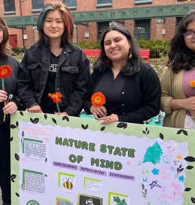 Nature book students