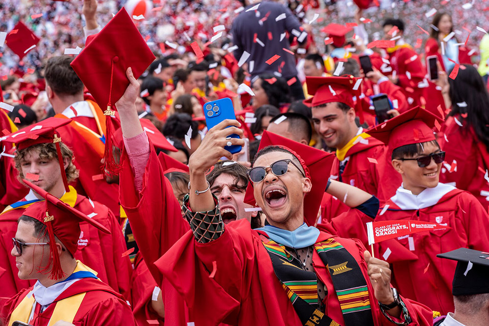 2024 commencement selfie
