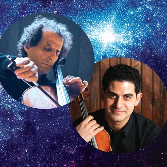 2026buystarry Artistic Director Colin Carr with violinist Arnaud Sussmann