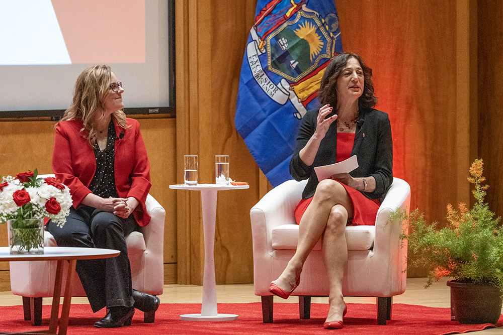 Women in engineering 1 Women in engineering with president Goldsmith