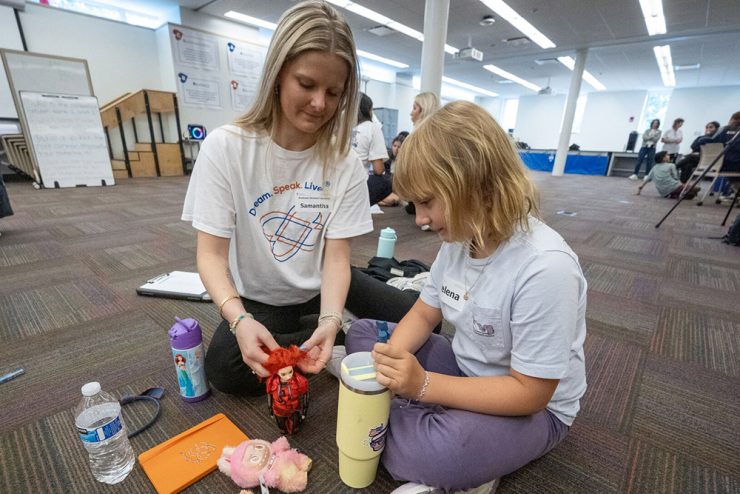 Children at Camp dream speak live at Stony Brook Southampton