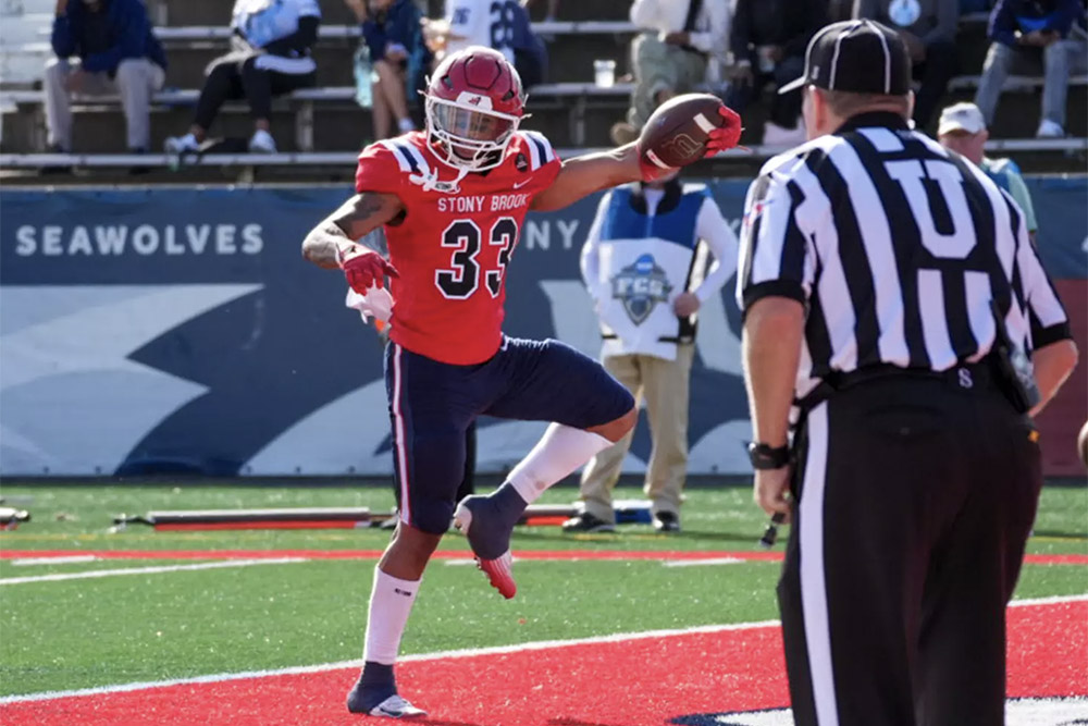 CJ Hester celebrates